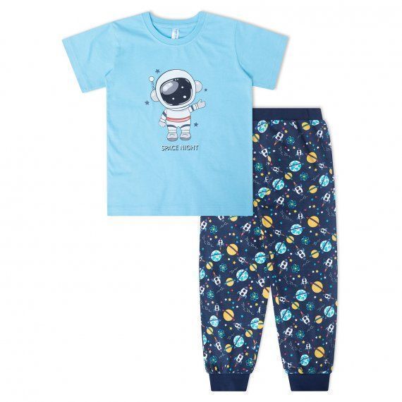 Пижама для мальчика TAKRO 1423 футболка брюки кулир Текстиль Центр 