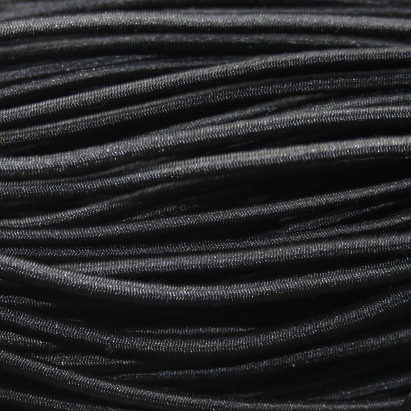 Изображение Текстиль Центр Резина шнур черный 3,0мм-100м