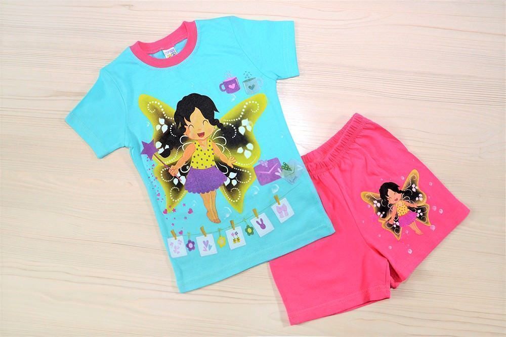 Комплект для девочки МЕДВЕЖОНОК 005 футболка шорты  Текстиль Центр 