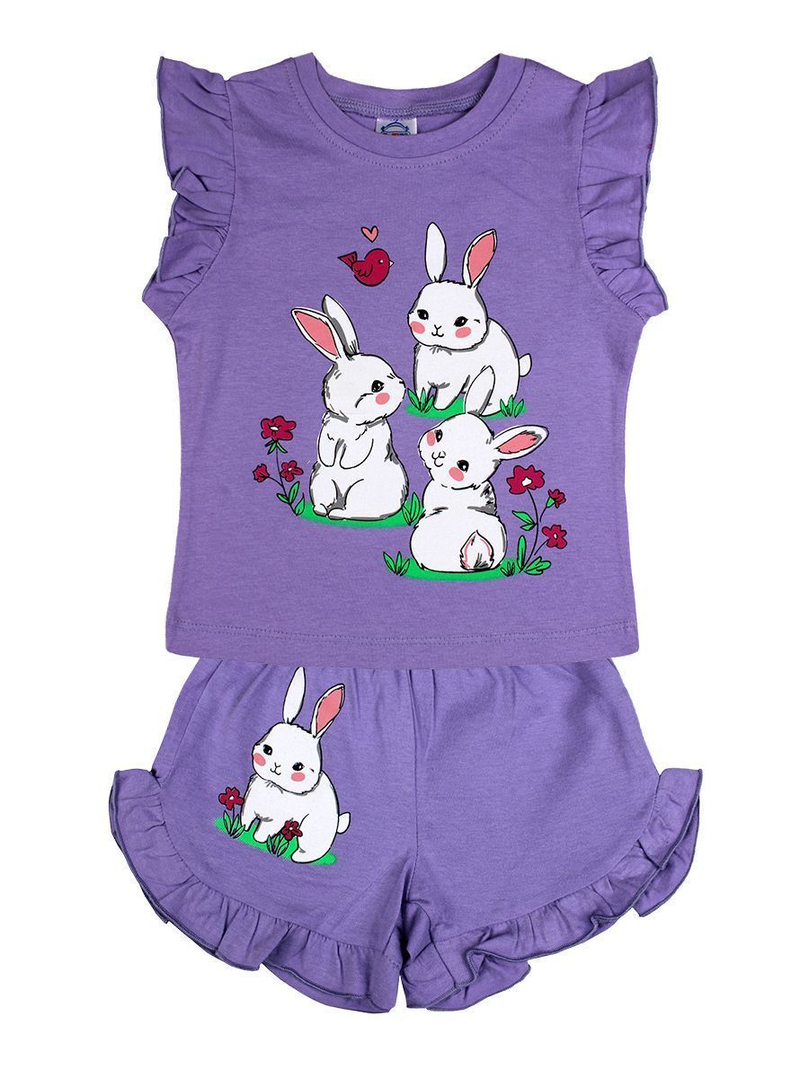 Комплект для девочки 004 BONITO футболка шорты Текстиль Центр 