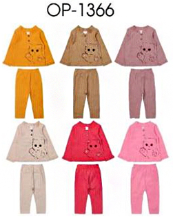 Пижама для девочки BONITO 1366 джемпер брюки интерлок  Текстиль Центр 