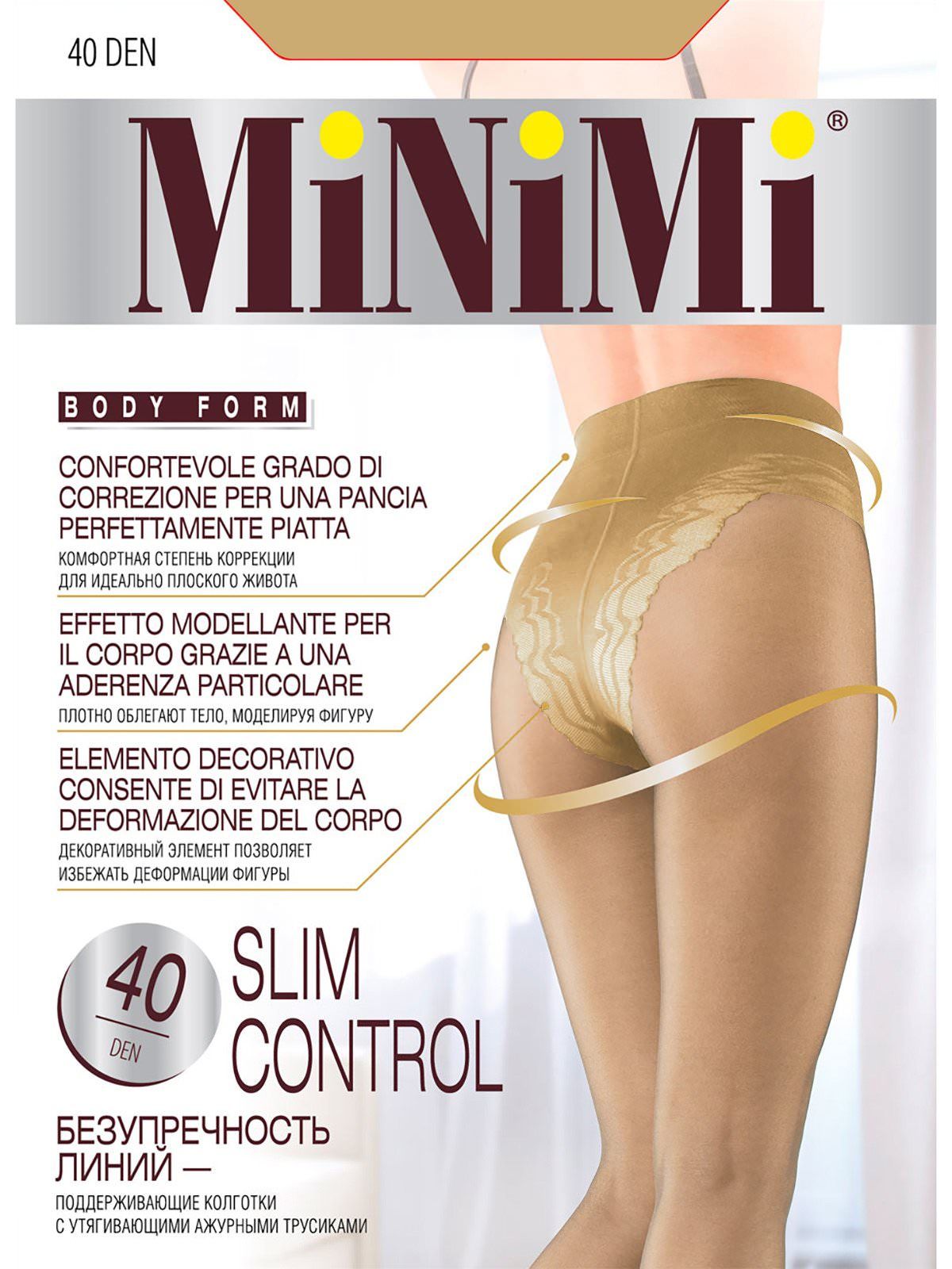 Колготки жен MINIMI SLIM CONTROL 40 den Текстиль Центр 