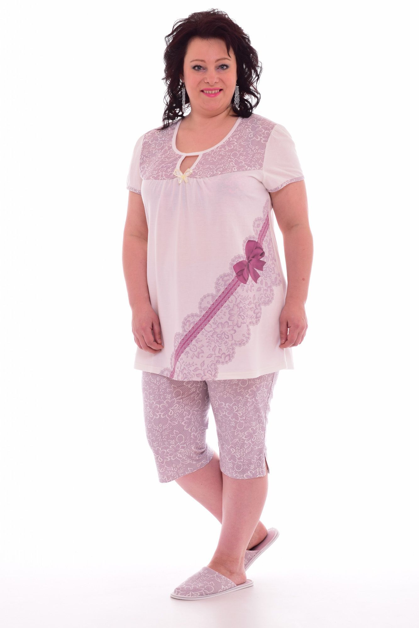 Пижама женская НК 1-135 футболка бриджи Текстиль Центр 