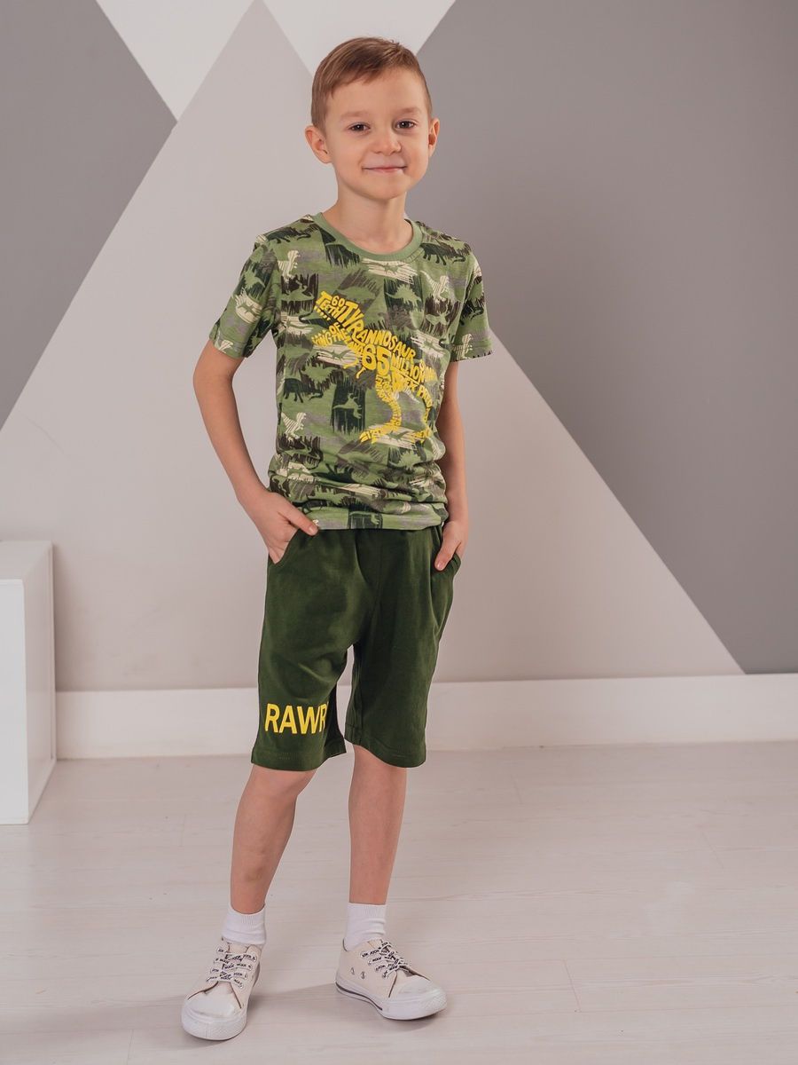Пижама для мальчика TAKRO 1424 футболка шорты кулир Текстиль Центр 