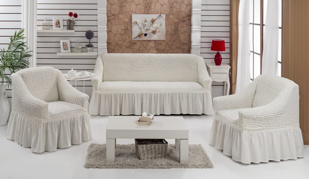 Чехол угловой диван 3-х местный +кресло DO&CO Текстиль Центр 