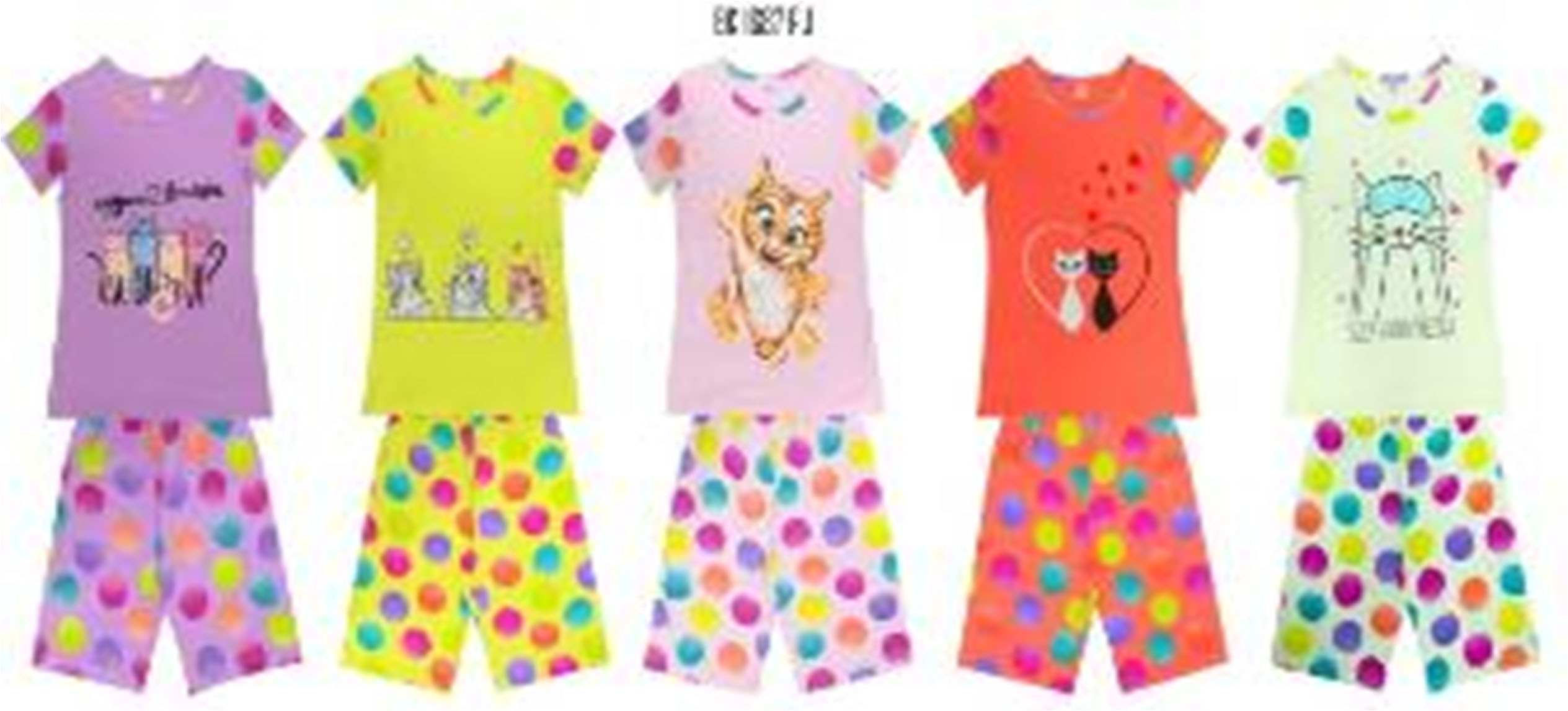 Пижама для девочки BONITO 1687 футболка шорты интерлок Текстиль Центр 