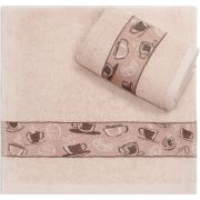 Полотенце махровое ЖЧ 30*60 +/- 2см (пл.340гр/кв.м)(чашка)