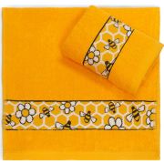 Полотенце махровое ПЧЛ 30*60 +/- 2см (пл.340гр/кв.м)(пчелы)
