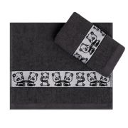 Полотенце махровое 30*50 +/- 2см  Панды (360 г/м2)