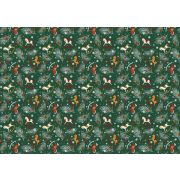 Полотенце 45*60 из рогожки «Лошадки» /Домик