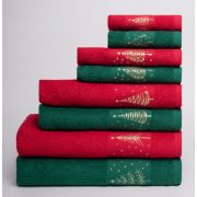 Полотенце махровое Ёлки 70*130 +/- 2см (пл.360гр/кв.м)