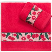 Полотенце махровое ЖВ 30*60 +/- 2см (пл.340гр/кв.м)(вишня)
