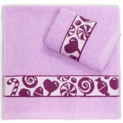 Полотенце махровое ЖКР 30*60 +/- 2 см (пл.340гр/кв.м) (карамель)