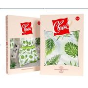 КПБ 2сп макси бязь стандарт пл.125г/м2 (180*218, 240*218, 70*70-2шт) Свит