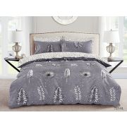 КПБ евро сатин набивной «Satin Lux» (200*220, 220*240, 50*70-2шт, 70*70-2шт) Cleo