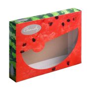 Короб картонный Сочный арбуз 26*19*4  Cleanelly