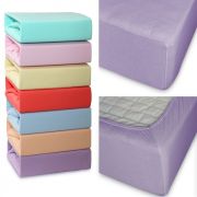 Простынь трикот. на резинке 180*200 борт 20см, Butterfly