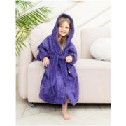 Халат детский велюровый «Polens» с капюшоном EMILY
