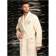 Халат мужской вафельный «Polens» воротник шалька PATRICK с вышивкой