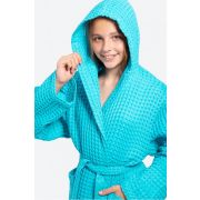 Халат вафельный капюшон БОХО Детский