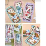 Полотенце 25*50 микрофибра «Букет цветов»