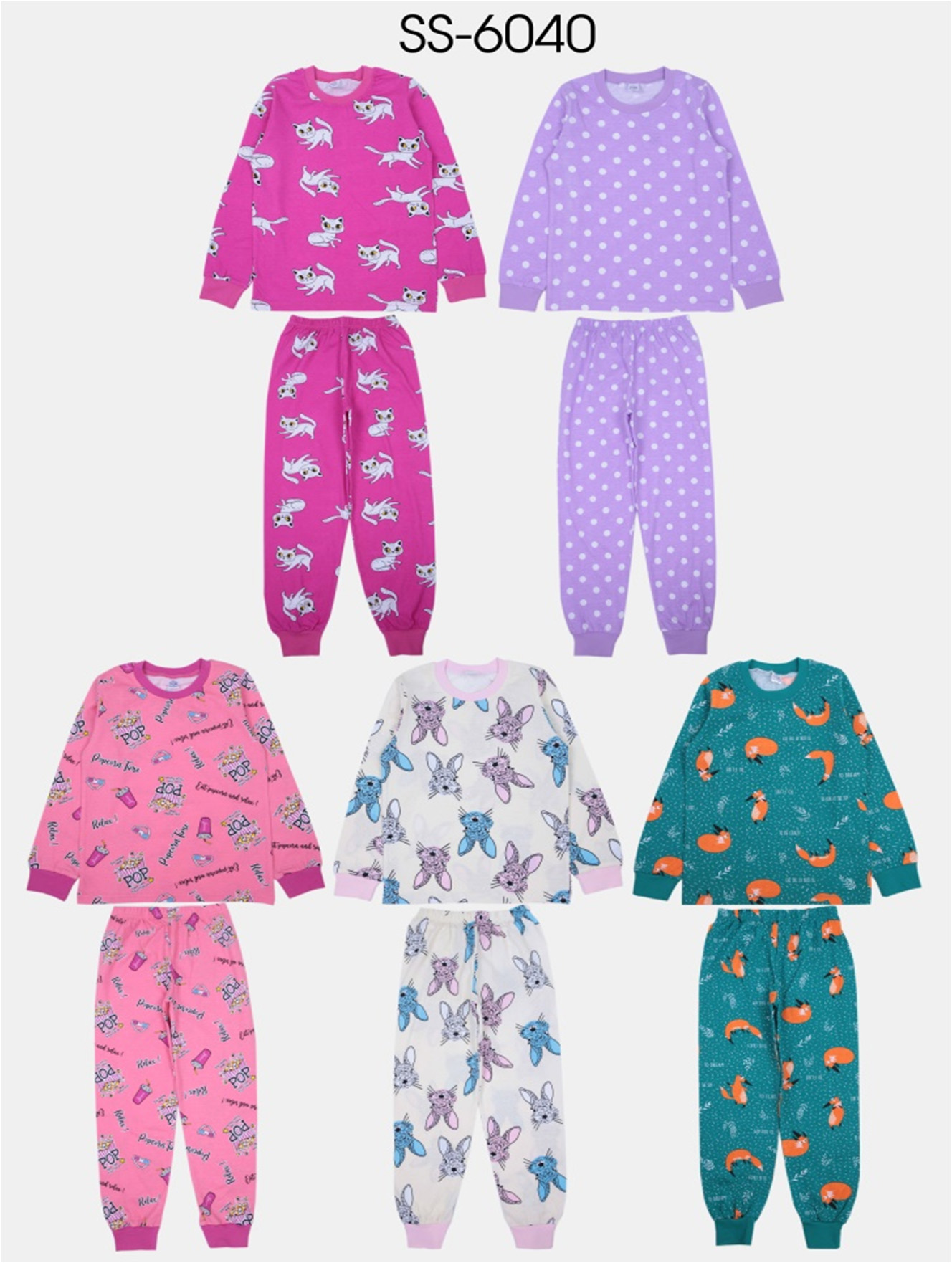 Пижама для девочки BONITO 6040 джемпер брюки  Текстиль Центр 
