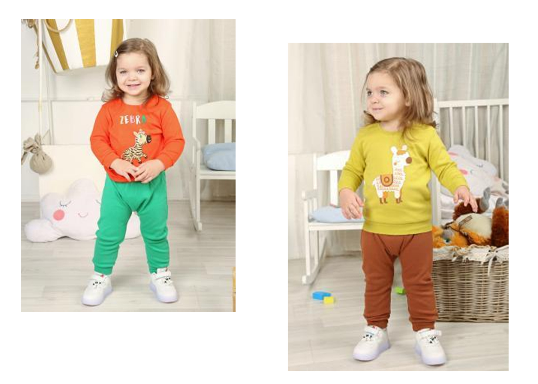 Комплект для девочки джемпер брюки принт МЕДВЕЖОНОК 108 интерлок Текстиль Центр 