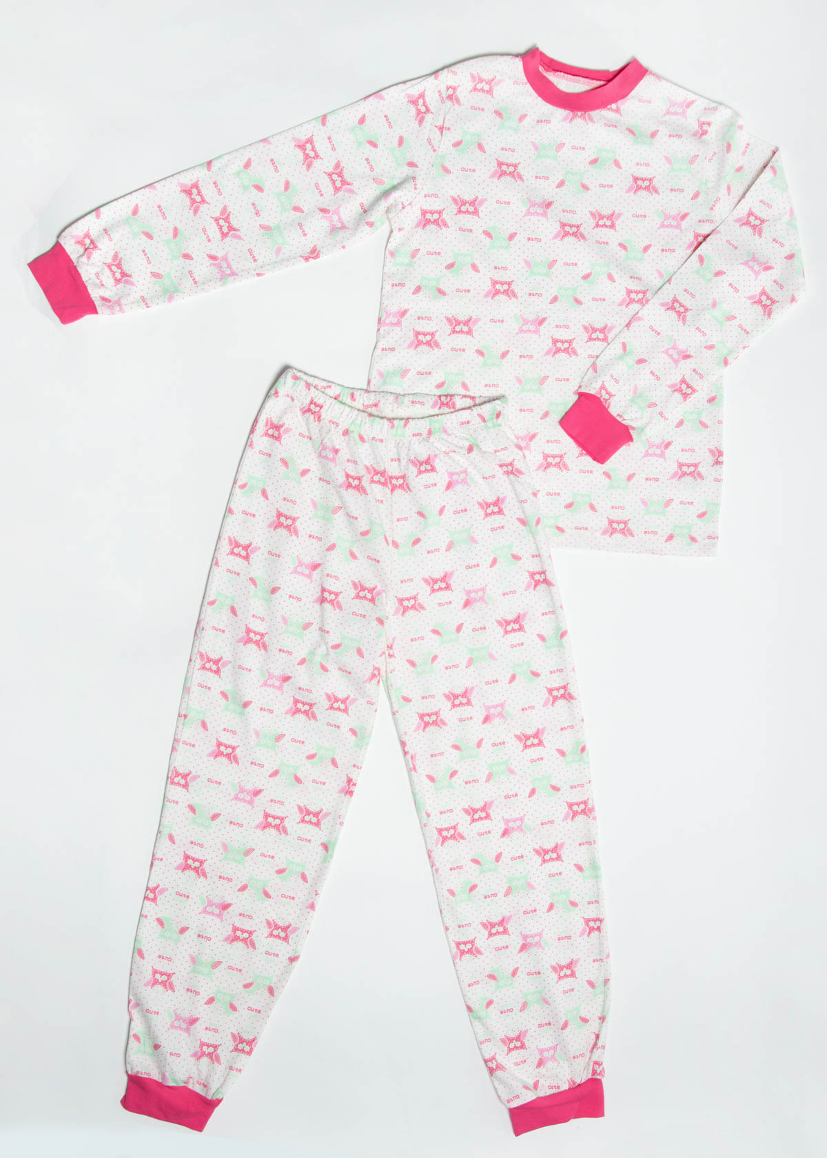 Пижама для девочки SALKYN 33001-2  джемпер брюки набивка Текстиль Центр 